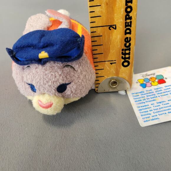 Zootopia Disney Tsum Tsum Bunny Judy Hopps Plush Toy Orange Blue 3" Long New - Picture 15 of 16